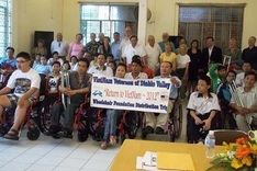 320 wheelchairs presented to disabled people