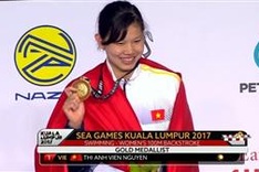 Swimmer Anh Vien wins gold, breaks SEA Games record