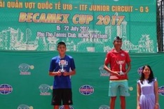 Vietnam wins men’s singles champs at int’l tennis tourney