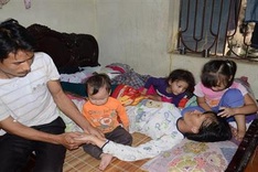 Poor woman on verge of death due to cancer seeks help