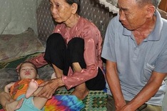 Elderly couple raises abandoned grandson