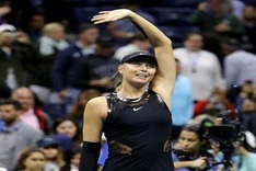 Sharapova advances into US Open last 16, Cilic ousted