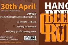 Runners & drinkers set for first Hanoi Beer Run