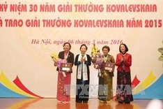 Ceremony marks 30 years of Kovalevskaia Prize in Vietnam