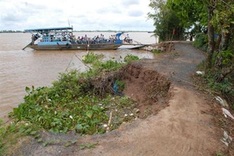 Erosion hits Mekong hard in dry season