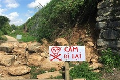 Ho Dynasty Citadel faces erosion caused by Storm Doksuri