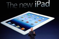 Apple unveils new iPad, Apple TV box