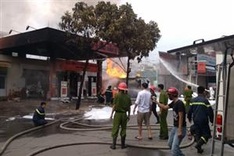 Petrol station blaze