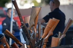 LA gunowners hand in weapons after US school shooting