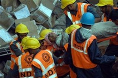 Five die in India hotel collapse