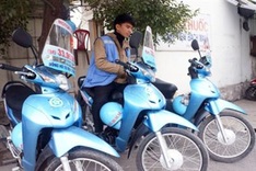 Professional motorbike taxi service in Hanoi