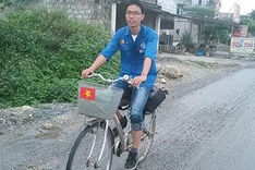 Vietnamese man plans to cycle around the world