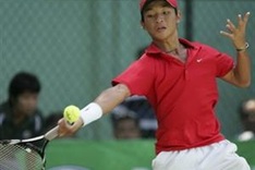 Tennis players compete at Davis Cup 2012