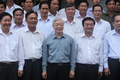 Party leader works in Dong Thap province