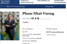 First Vietnamese billionaire on Forbes list