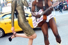 Vietnamese models pose in New York