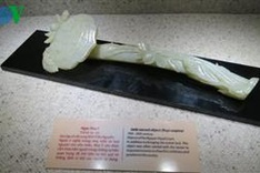 Jewellery artifacts on display in Hanoi