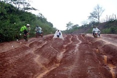 An obstacles course for highlands kids