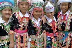 The colorful H’mong costume