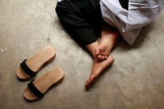 Traditional sandals making a dying craft