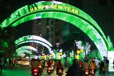 Ho Chi Minh City brightened up to celebrate new year