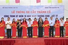 Quang Tri: bridge linking ancient citadel opens to traffic
