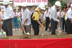 Ground-breaking on the 6th Dan Tri Bridge