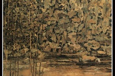 From bark to art: Painter uses cajuput as canvas