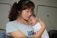 Nine-month-old baby fights against leukaemia