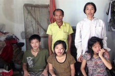 Poor couple with mentally disabled children seeking community help
