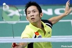 Tien Minh wins first badminton match in HK Open