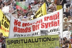 NATO protesters engaged in police confrontation