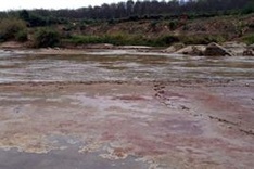 Farmers using river water polluted by cassava factories