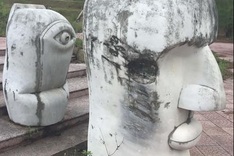 Public sculptures vandalised in Hue