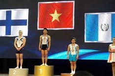 Vietnamese gymnasts crowned gold medallists at Szombathely World Cup