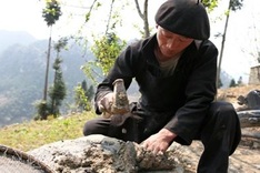 Plough casting of the Mong ethnic people