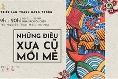 Hang Trong folk paintings exhibited in Hanoi
