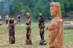 Ethnic funerary sculpture exhibition in Hanoi