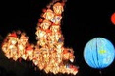 Lanterns make an ancient city glitter