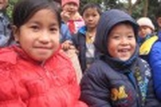 World Vision’s jackets warm children during bitter weather