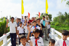 Dan Tri builds 10th bridge in Soc Trang Province