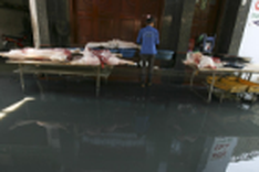 Flooded Hanoi streets make temporary floating markets