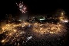Mubarak falls as a million Egyptians march