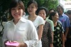 More than 99 percent of voters cast their ballots