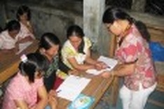 Rag pickers go to school at rubbish dump