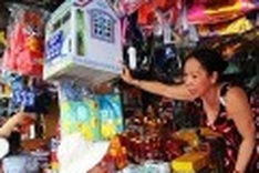 Votive objects burnt during month of dead