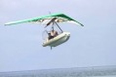 Flying kite adventure tourism in Nha Trang