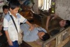 At only 9, the weight of the world on young boy's shoulders