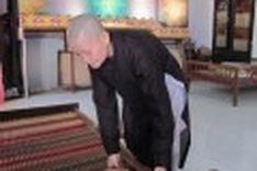 Monks assisting potential university students