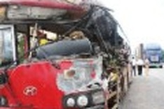 Five dead as truck crashes into passenger bus in central Vietnam